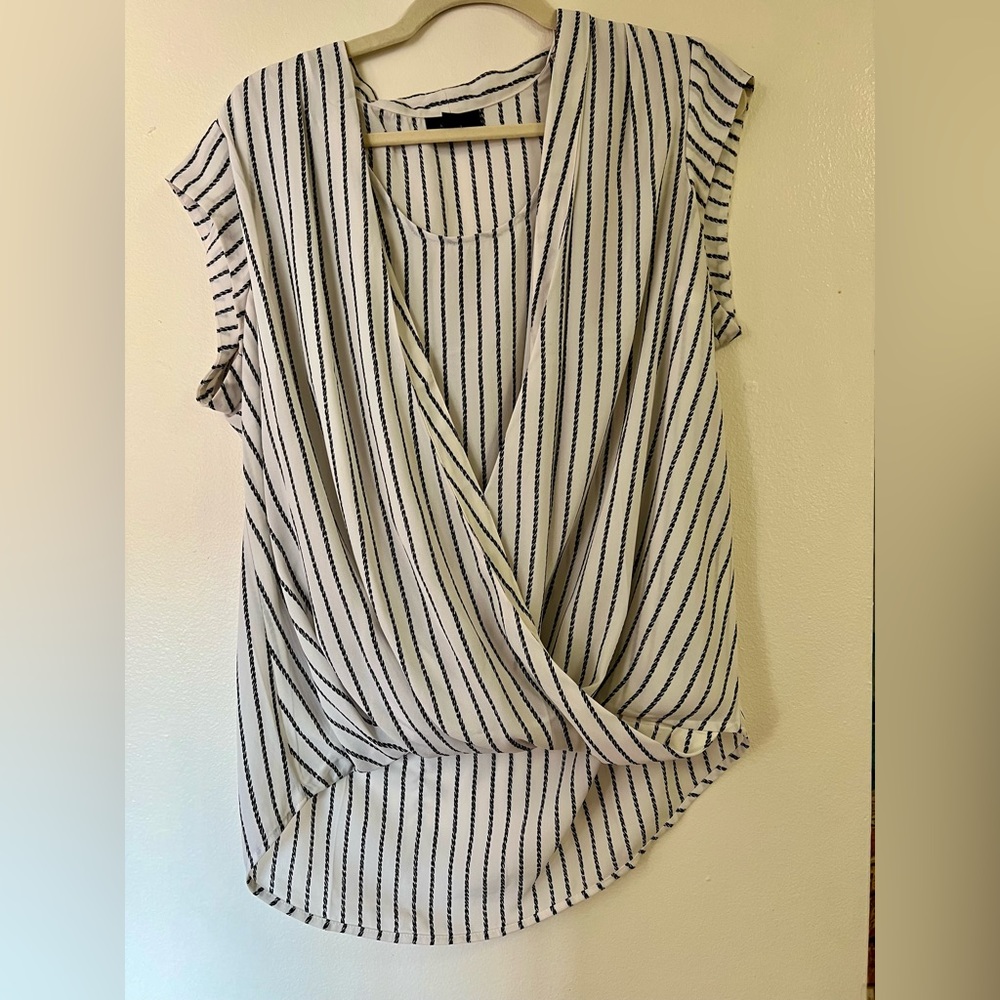 Striped White Professional Blouse | Halogen
